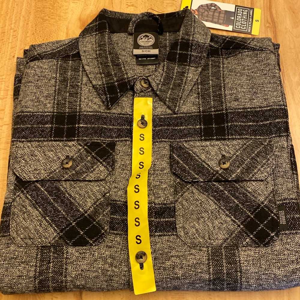 Colorado Clothing Plaid Men’s Flannel NWT Size Small